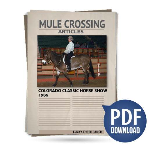 Colorado Classic Horse Show 1986